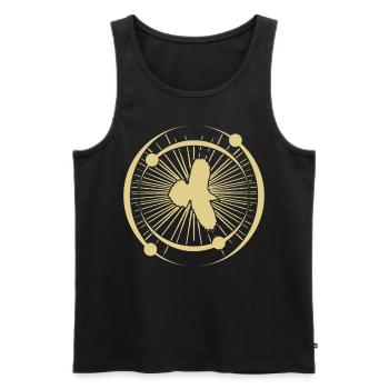 Crows Raven Ravens Crow - Men's Premium Organic Tank Top - black - Front - AI Model Male 178 light (178cm)