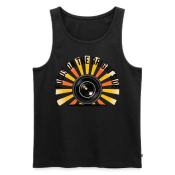 Fokus auf die helle Seite lustiges Kameraobjektiv - Männer Premium Bio Tank Top - Schwarz - Vorne - Michal (187cm)