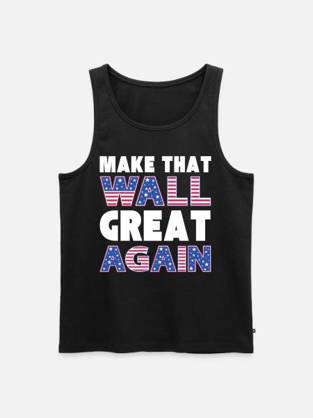 USA GREAT AGAIN - Men's Premium Organic Tank Top - black