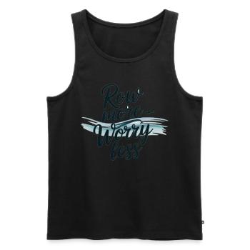 Canoe Accessories Canoe Rowing Motif Paddle - Men's Premium Organic Tank Top - black - Front - Michal (187cm)