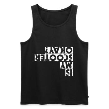 Scooter E-scooter E-Roller Stunt Stunts Tretroller - Männer Premium Bio Tank Top - Schwarz - Vorne - Michal (187cm)