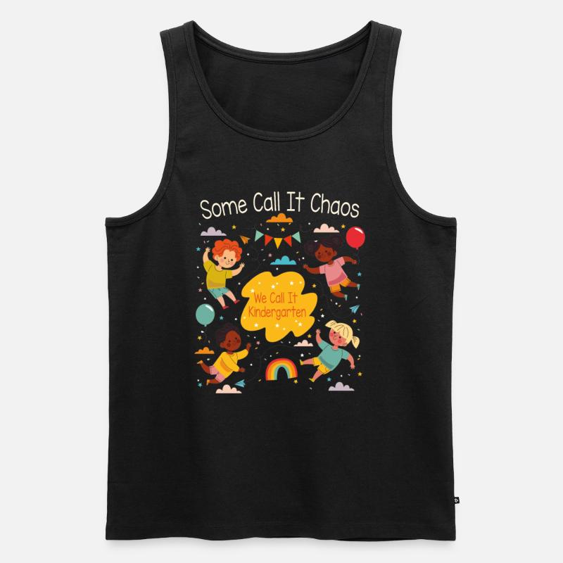 Kindergarten - Männer Premium Bio Tank Top - Schwarz