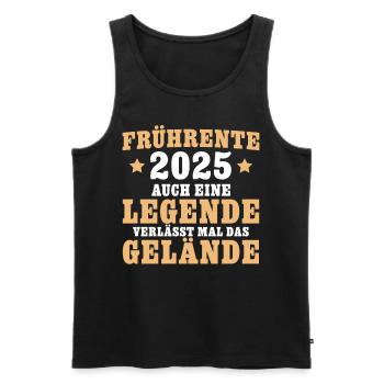 Frührente 2025 Angehende Rente Altersteilzeit - Männer Premium Bio Tank Top - Schwarz - Vorne - Michal (187cm)