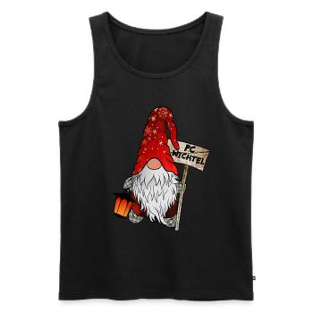 PC Wichtel Weihnachtsgnom - Männer Premium Bio Tank Top - Schwarz - Vorne - Michal (187cm)