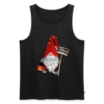 Eltern Wichtel Weihnachtsgnom für Mama und Papa - Männer Premium Bio Tank Top - Schwarz - Vorne - AI Model Male 178 light (178cm)