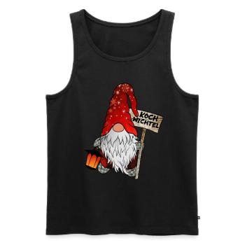 Koch Wichtel Weihnachtsgnom - Männer Premium Bio Tank Top - Schwarz - Vorne - Michal (187cm)
