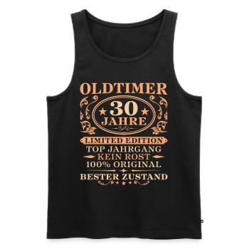 30 Jahre Original 30. Geburtstag Geschenkidee - Männer Premium Bio Tank Top - Schwarz - Vorne - Michal (187cm)