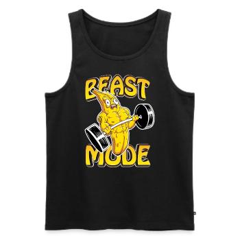 Beast Fashion Banana Gift - Men's Premium Organic Tank Top - black - Front - Michal (187cm)