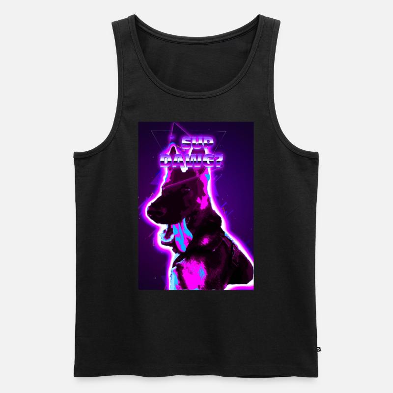 ´Sup Dawg? - Männer Premium Bio Tank Top - Schwarz