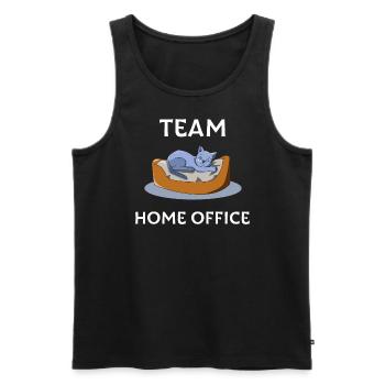 Home Office - Männer Premium Bio Tank Top - Schwarz - Vorne - AI Model Male 178 light (178cm)