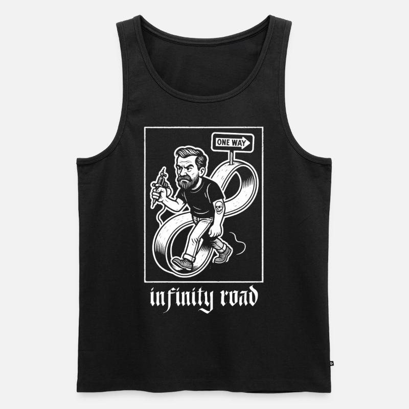 Infinity Road - Men's Premium Organic Tank Top - black