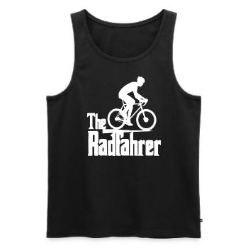 Radfahrer Radfahren lustig - Männer Premium Bio Tank Top - Schwarz - Vorne - Michal (187cm)