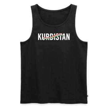 Kurdistan Flag,Kurdistan,Syria,Iraq,Iran,Flag - Men's Premium Organic Tank Top - black - Front - AI Model Male 178 light (178cm)