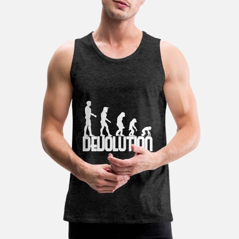 Conception simple de Devolution Evolution Débardeur bio Premium Homme