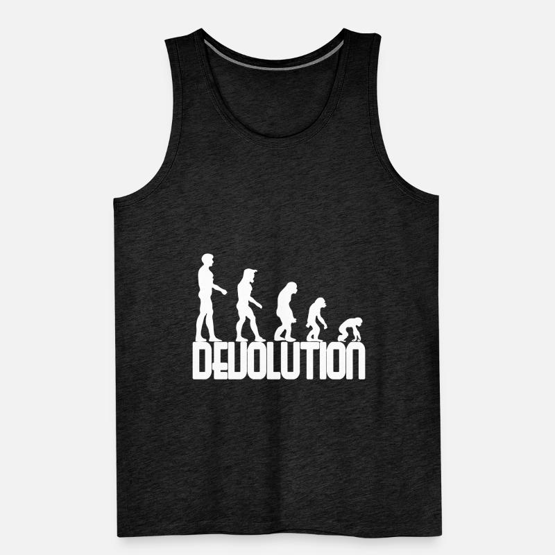 Conception simple de Devolution Evolution Débardeur bio Premium Homme