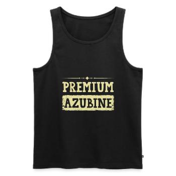 Premium Azubine - Männer Premium Bio Tank Top - Schwarz - Vorne - Michal (187cm)