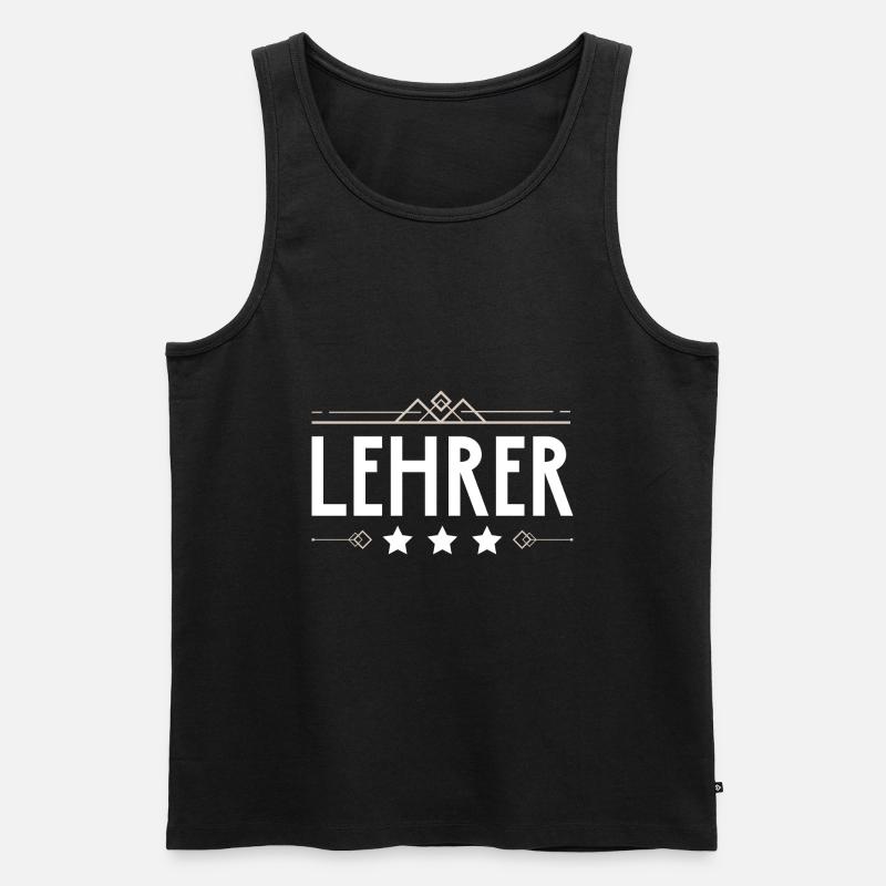 Lehrer Beruf - Männer Premium Bio Tank Top - Schwarz