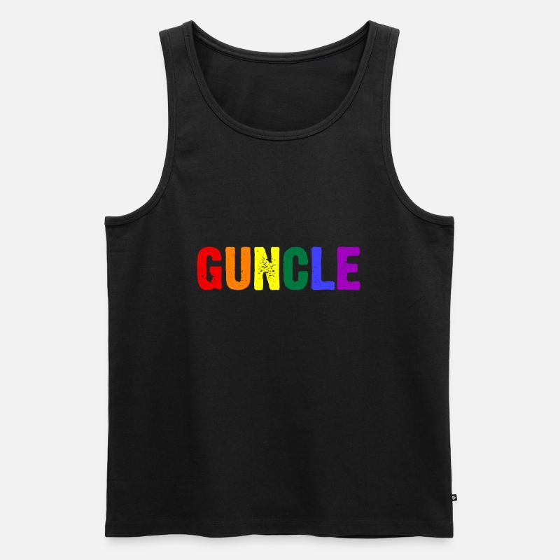Guncle - Männer Premium Bio Tank Top - Schwarz