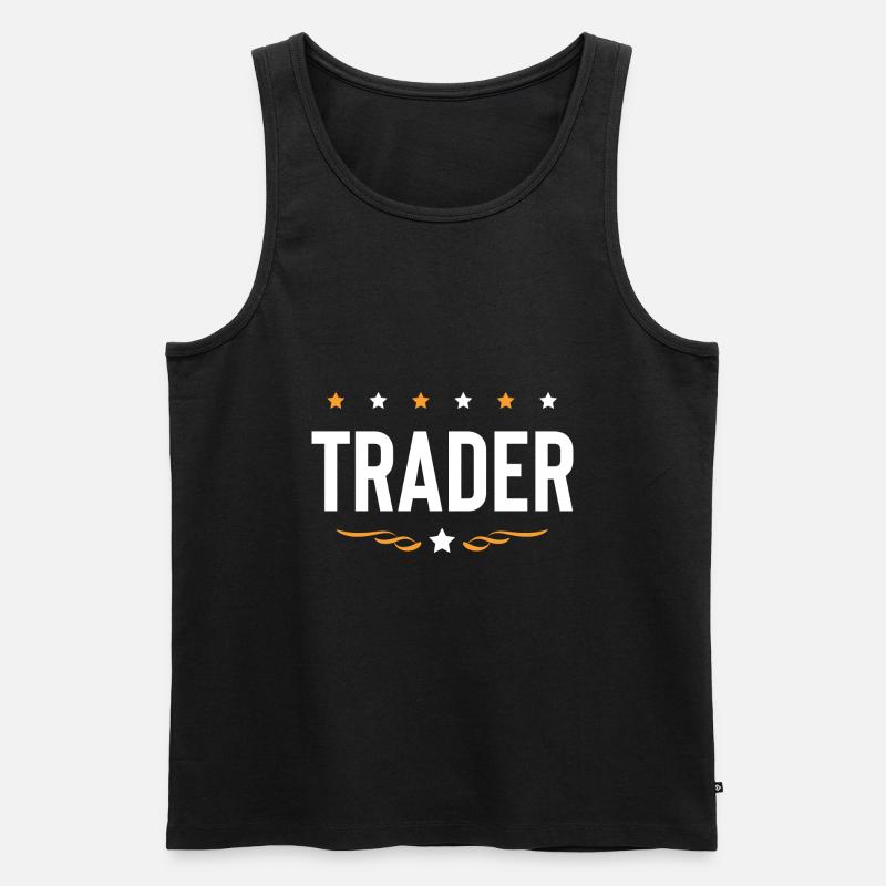 Trader Beruf - Männer Premium Bio Tank Top - Schwarz