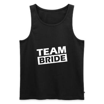 Team Bride Wedding Quote - Men's Premium Organic Tank Top - black - Front - Michal (187cm)