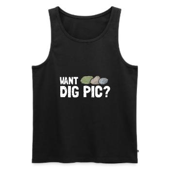 Mineraliensammler und Erze Mineralien Fan - Männer Premium Bio Tank Top - Schwarz - Vorne - Michal (187cm)