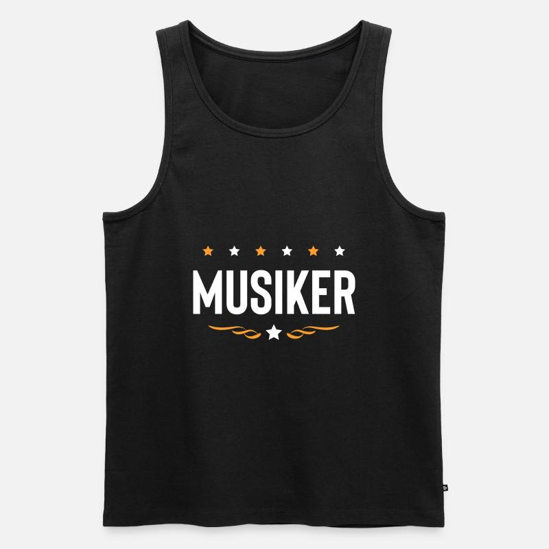 Musiker Beruf - Männer Premium Bio Tank Top - Schwarz