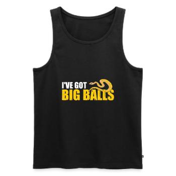 King python design for snake lovers - Men's Premium Organic Tank Top - black - Front - AI Model Male 178 light (178cm)