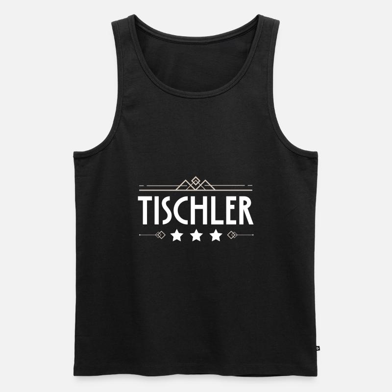 Tischler Beruf - Männer Premium Bio Tank Top - Schwarz