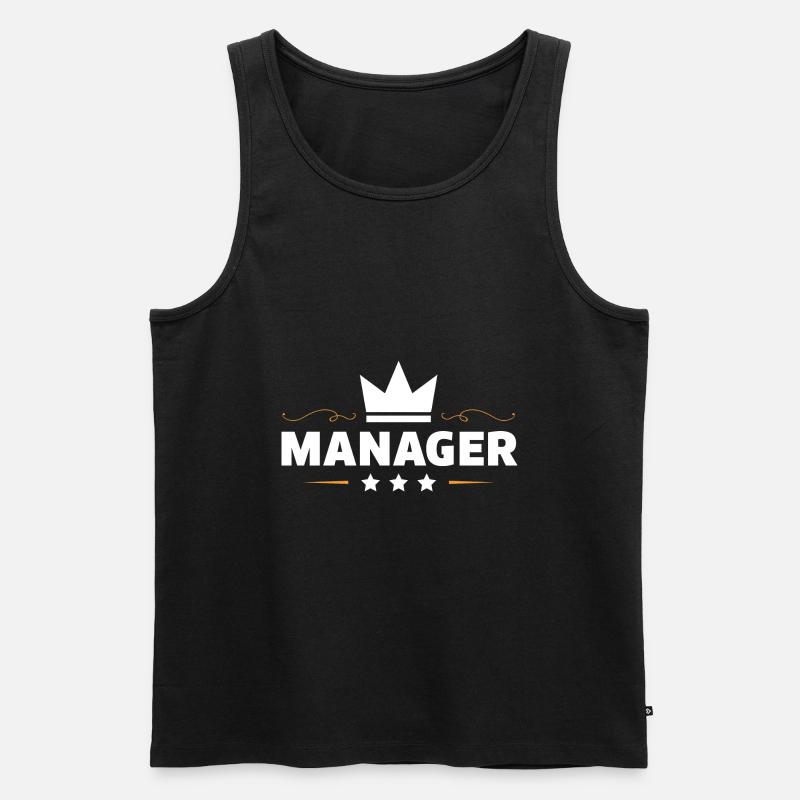 Manager Beruf - Männer Premium Bio Tank Top - Schwarz