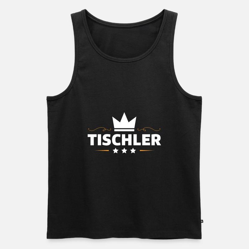 Tischler Beruf - Männer Premium Bio Tank Top - Schwarz