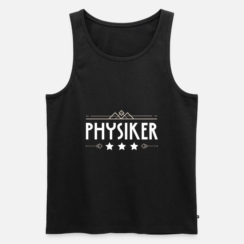 Physiker Beruf - Männer Premium Bio Tank Top - Schwarz
