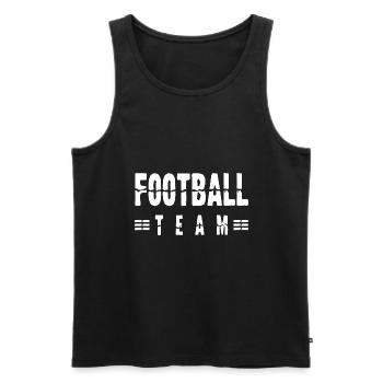 Équipe de football - Débardeur bio Premium Homme - noir - Devant - Michal (187cm)