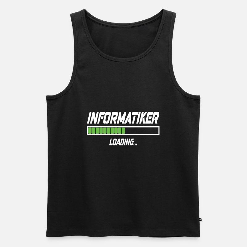 Informatiker Loading... - Männer Premium Bio Tank Top - Schwarz