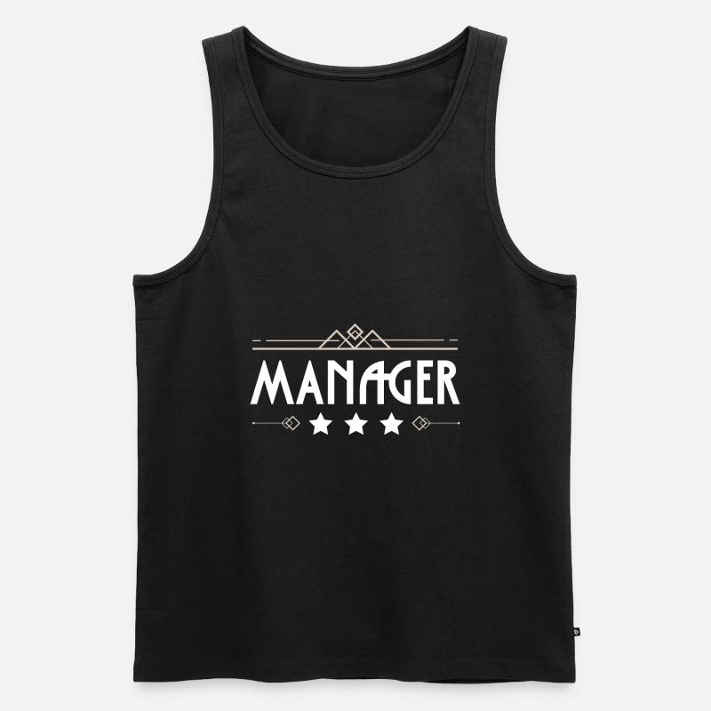 Manager Beruf - Männer Premium Bio Tank Top - Schwarz