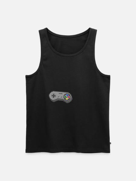 3D Snes Controller - Männer Premium Bio Tank Top - Schwarz