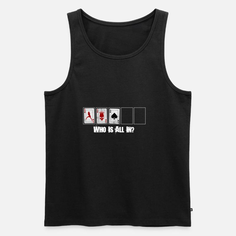 Poker - Männer Premium Bio Tank Top - Schwarz