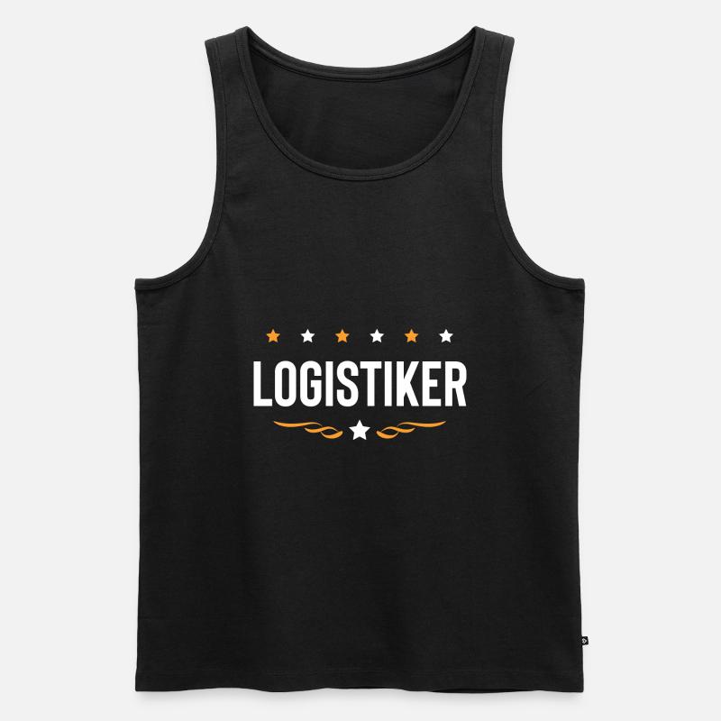 Logistiker Beruf - Männer Premium Bio Tank Top - Schwarz