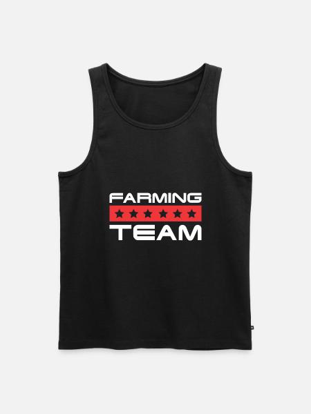 Farming Crew - Männer Premium Bio Tank Top - Schwarz