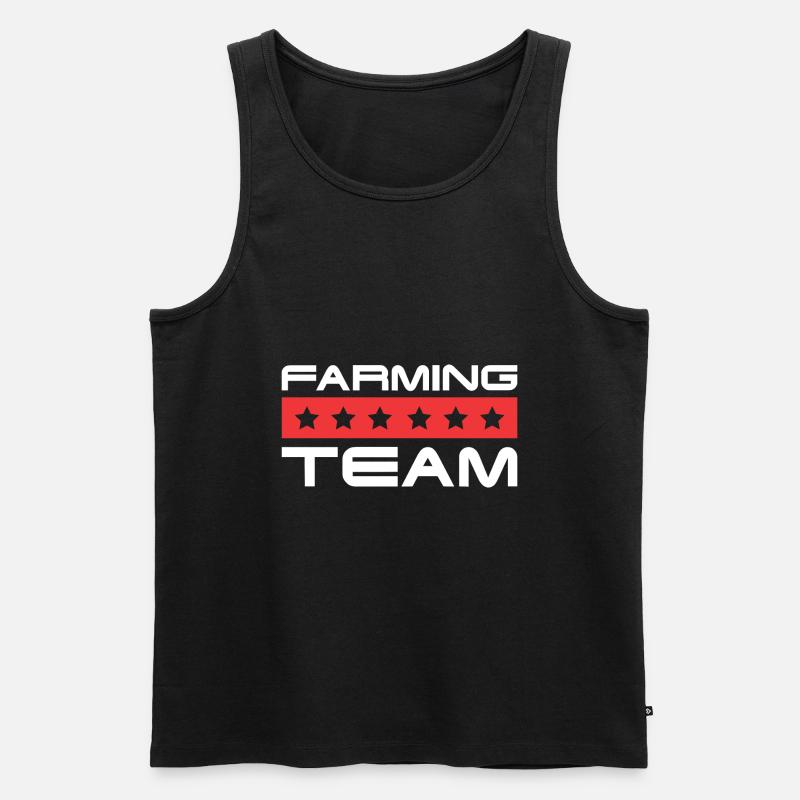 Farming Crew - Männer Premium Bio Tank Top - Schwarz