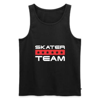 Skater Crew - Männer Premium Bio Tank Top - Schwarz - Vorne - AI Model Male 178 light (178cm)