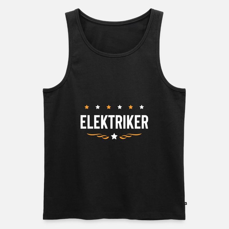 Elektriker Beruf - Männer Premium Bio Tank Top - Schwarz