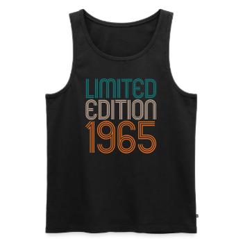 Limited Edition 1965 - Geburtstag 1965 - Männer Premium Bio Tank Top - Schwarz - Vorne - Michal (187cm)