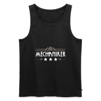 Mechaniker Beruf - Männer Premium Bio Tank Top - Schwarz - Vorne - Michal (187cm)