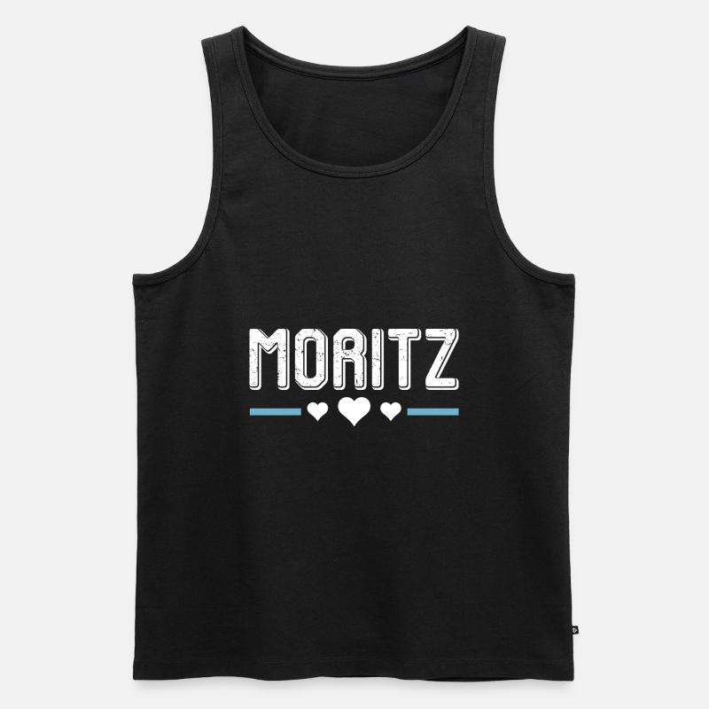 Moritz - Männer Premium Bio Tank Top - Schwarz