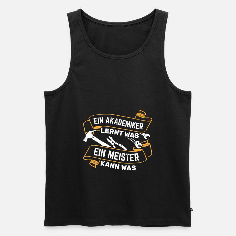 Handwerker Handwerk - Männer Premium Bio Tank Top - Schwarz