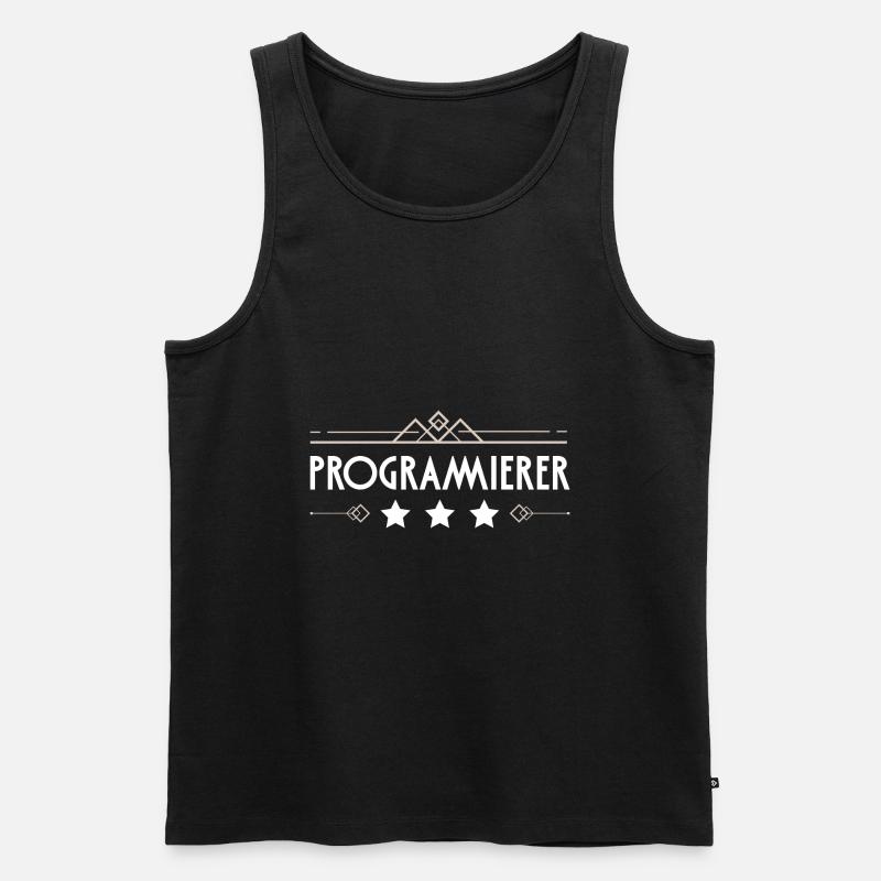 Programmierer Beruf - Männer Premium Bio Tank Top - Schwarz