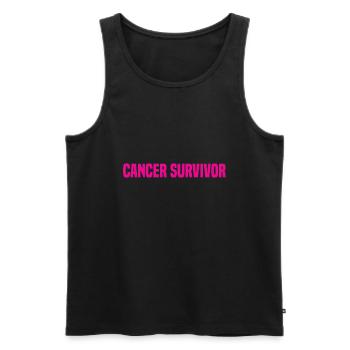 Survivant du cancer - Débardeur bio Premium Homme - noir - Devant - Michal (187cm)