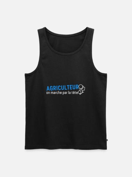 Farmer Farmer - Men's Premium Organic Tank Top - black