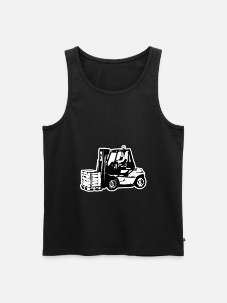 Forklift / fork lift - Men's Premium Organic Tank Top - black