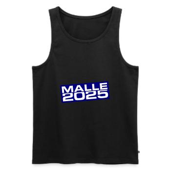 Malle 2025 Mallorca Reise - Männer Premium Bio Tank Top - Schwarz - Vorne - Michal (187cm)
